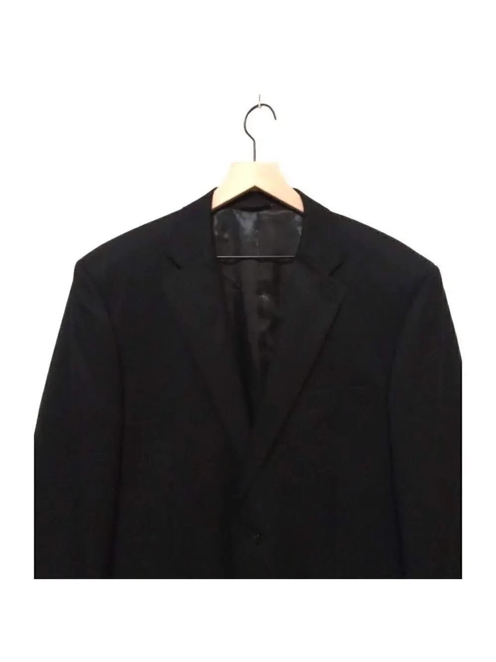 CIANNI Cellini Black Single Breasted Wool Charles Blazer Sz 44L